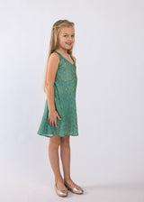 Green Midi Dress for Girl