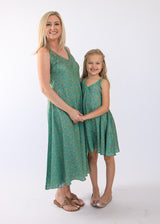 Green Midi Dress combo