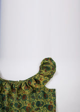  Playful Beach Flower Print Design in Silk