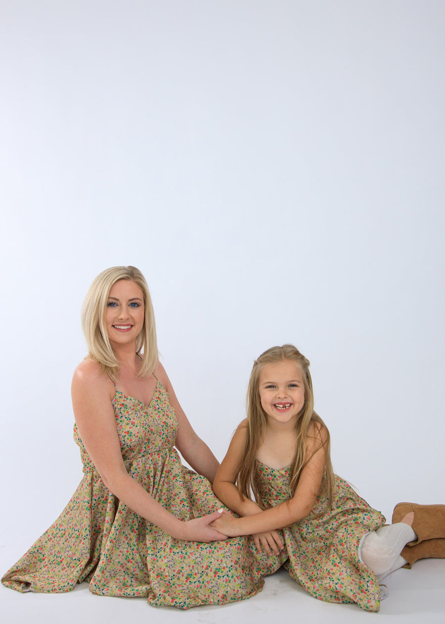 Fun in the Sun Halter Top Shift Matching Dress for Mother