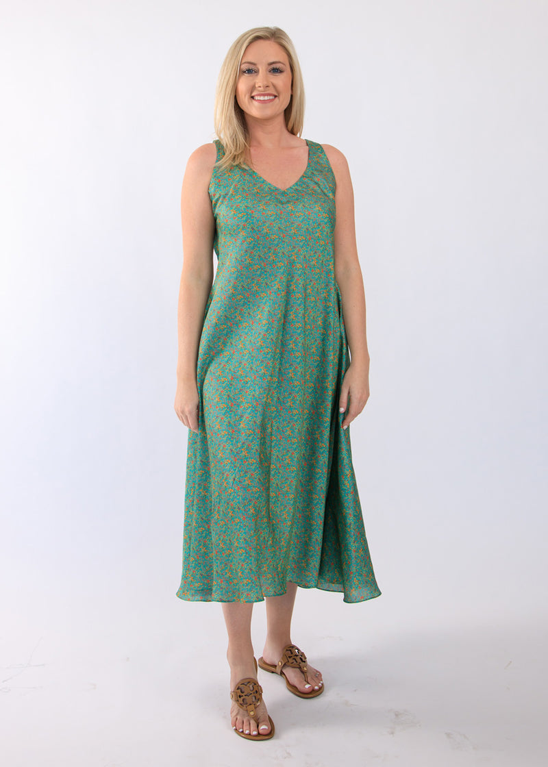Green Midi Dress for mother