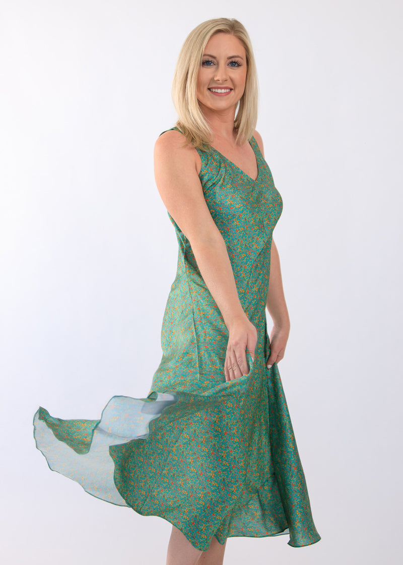 Buy Cozumel Sea Green Midi Dress For Mother JavnikaCouture Buy Cozumel Sea Green Midi Dress For Mother JavnikaCouture